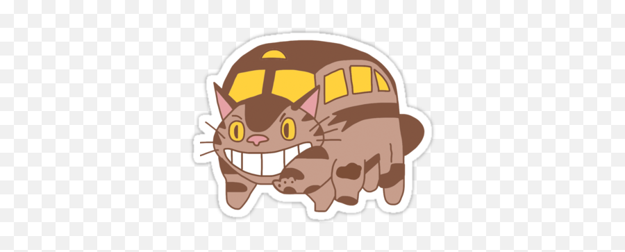 Totoro Catbus - Totoro Cat Bus Png Emoji,Forklift Emoji