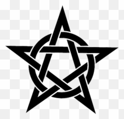 Die Cut Vinyl Decal Pentagram - Simple Pentagram Emoji,Pentacle Emoji