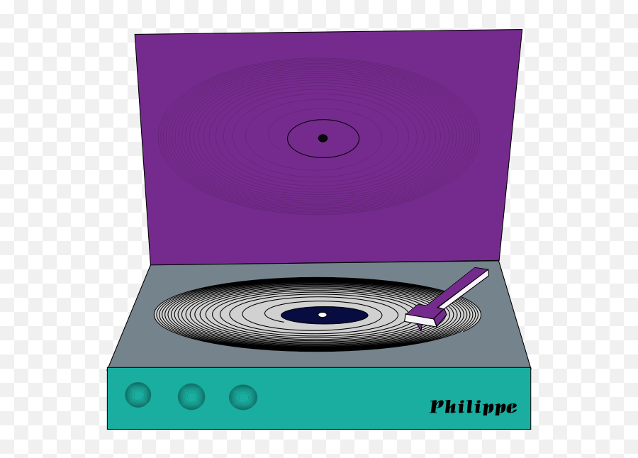 Philippe Turntable Vector Clip Art - Phonograph Emoji,Vinyl Record Emoji