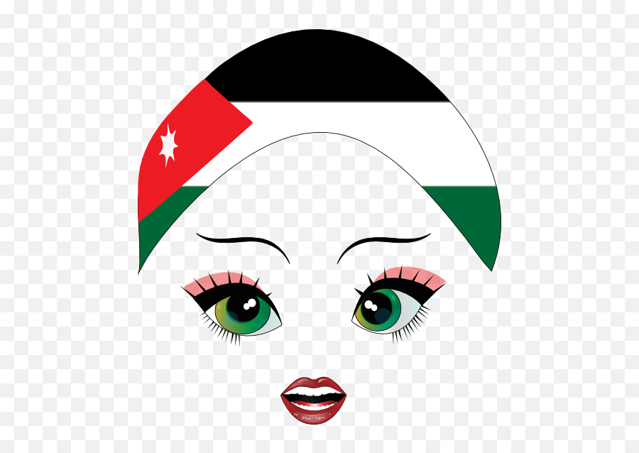 Jordan Girl Smiley Emoticon Clipart - Clip Art Emoji,Flag Emoticons