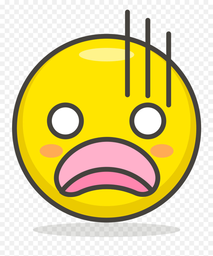 058 - Clip Art Emoji Scared,D Emoji