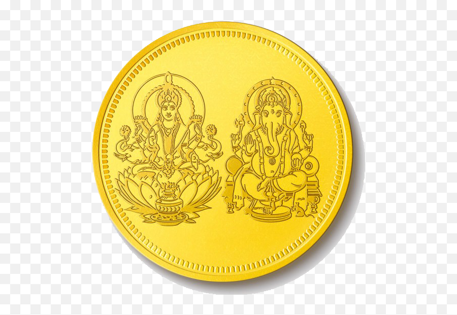 Download Lakshmi Gold Coin Hq Png Image - Gold Coin Laxmi Ganesh Png Emoji,Gold Coin Emoji