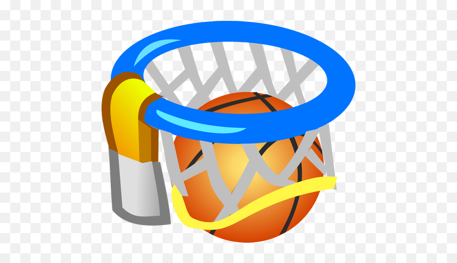 Basketball Vector Image - Free Vectors Sports Png Emoji,Slam Dunk Emoji