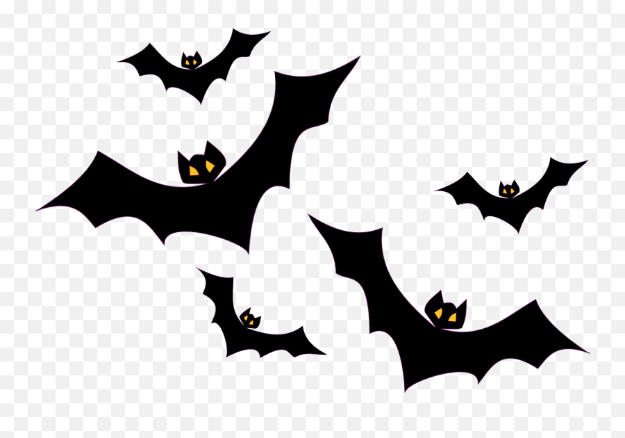 Bats Flying Flight Halloween Black - Halloween Bats Png Emoji,Bat Emoticon Text