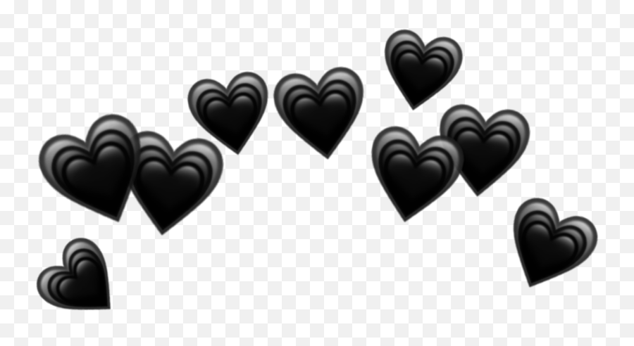 Emojicrown Emoji Crown Black Crownhearts Crownemoji Lov - Emoji Heart Png Transparent,Black Crown Emoji