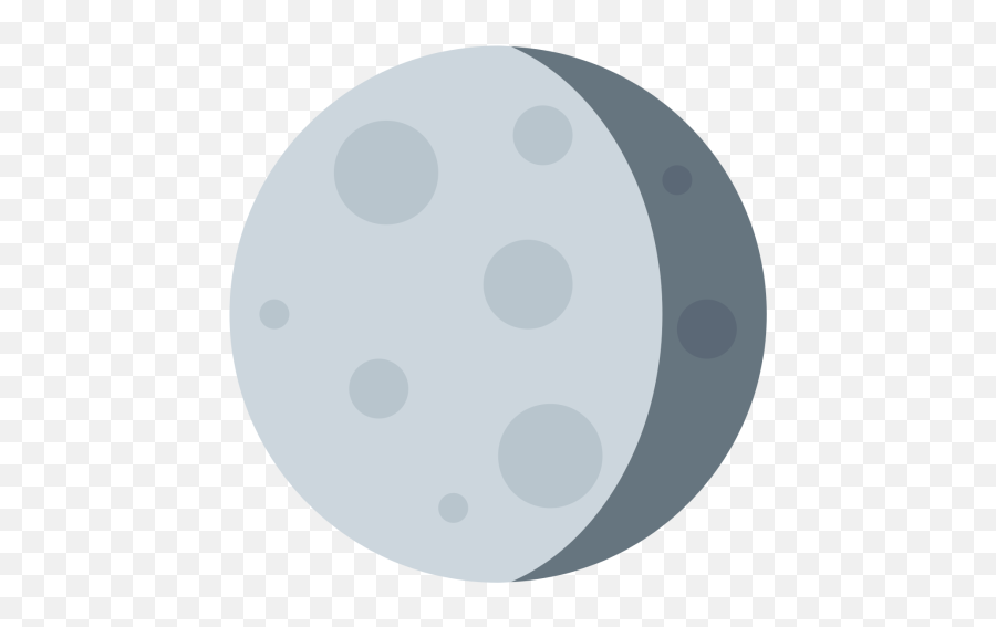 Waning Icon Of Flat Style - Circle Emoji,Moon Phases Emoji