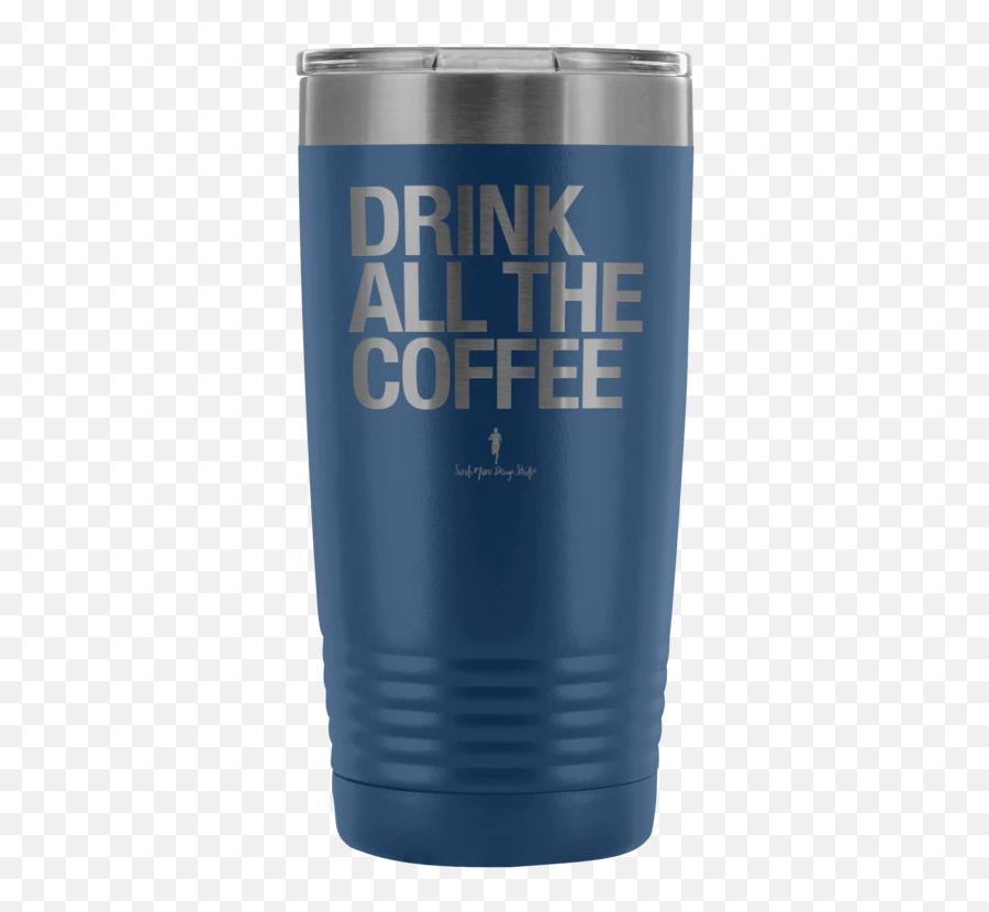 Drink All The Coffee Tumbler - Little League Emoji,Coffee Drinking Emoji