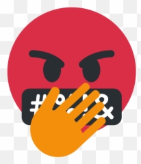 Emoji Remix On Twitter Symbols Over Mouth Hand - Dot,Hand Emoji