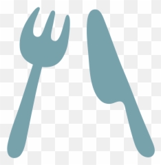 Emoji U1f374 - Spoon And Fork In Emoji,Spoon Emoji