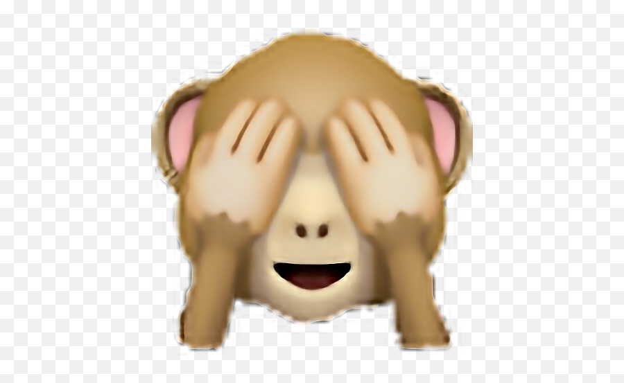 Affe Monkey Affen Monkeys Noeyes Aaah Emoji - Monkey Shy Monkey Emoji,Covering Mouth Emoji
