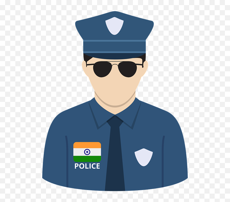 Indian Police Law - Cartoon Emoji,Police Siren Emoji - free transparent  emoji 