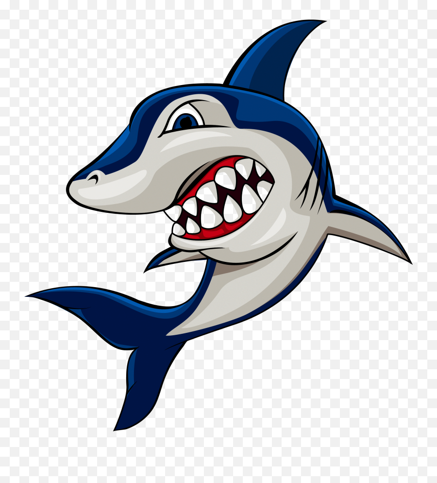 Shark Clipart - Shark Cartoon Png Hd Png Download Animated Shark Images For Kids Emoji,Shark Fin Emoji