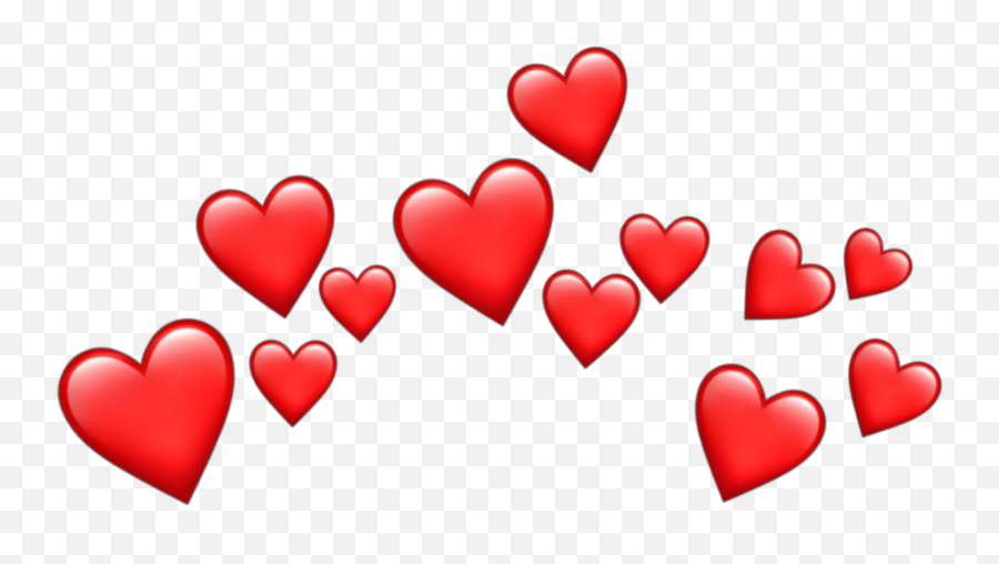 Crown Dudahmt Tumblr Coração Heart Emoji - Black Heart Emoji Png,Heart Emoji Tumblr