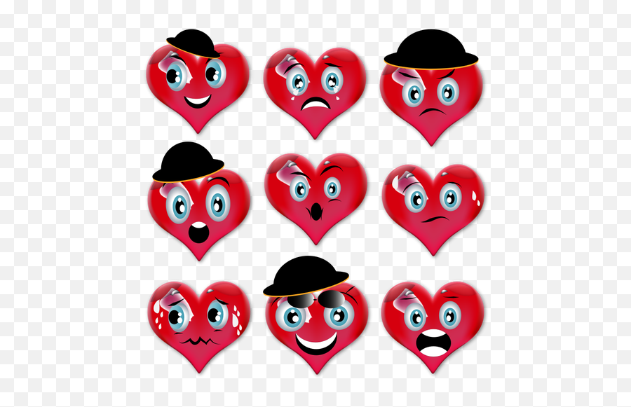 Conjunto De Emoticons De Amor - Emoticon Emoji,Emoji Pasta
