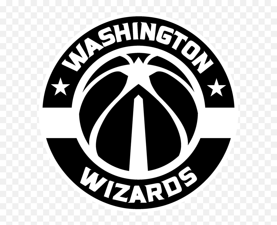 Png Capitals Washington Wizards Black - Washington Wizards Logo Svg Emoji,Washington Flag Emoji