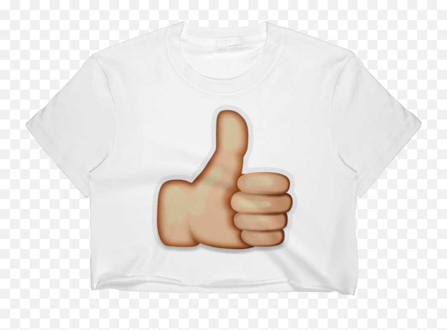 Download Emoji Crop Top T - Emoji Like Button Png,Sign Language Emoji