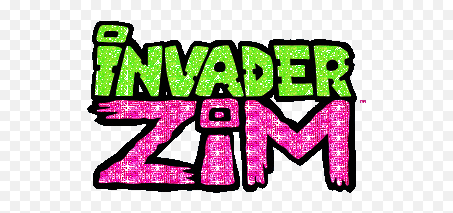 Invader Zim Glitter - Invader Zim Emoji,Gun Skull Pie Emoji