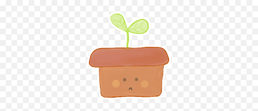 Sad Plant Clipart - Illustration Emoji,Seedling Emoji