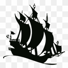 Silhouette Drawing Outline - Neverland Ship Silhouette Peter Pan Pirate Ship Art Emoji,Boat Moon Emoji