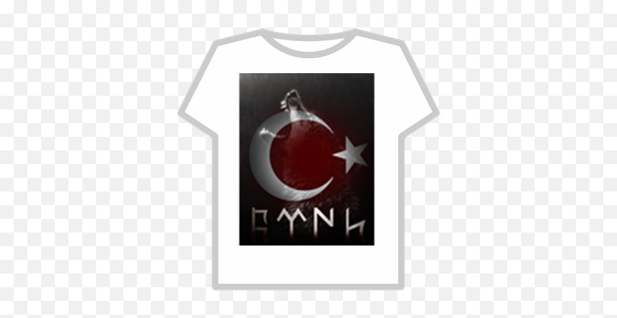 Türk Bayra Ve Kurt - Wolf Turk Emoji,T??rk Bayra?? Emoji