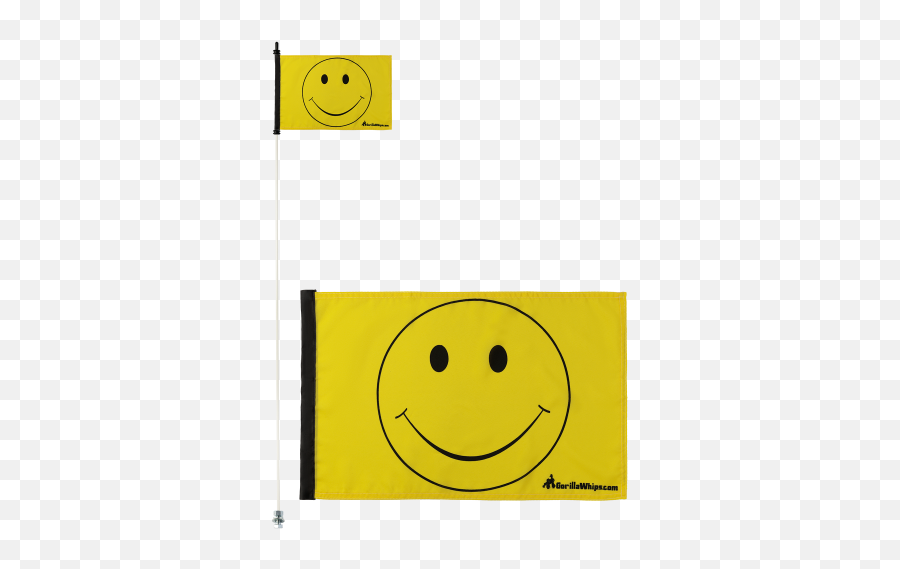 Smiley Face Specialty Whip Safety Flag - Smiley Emoji,W Emoticon