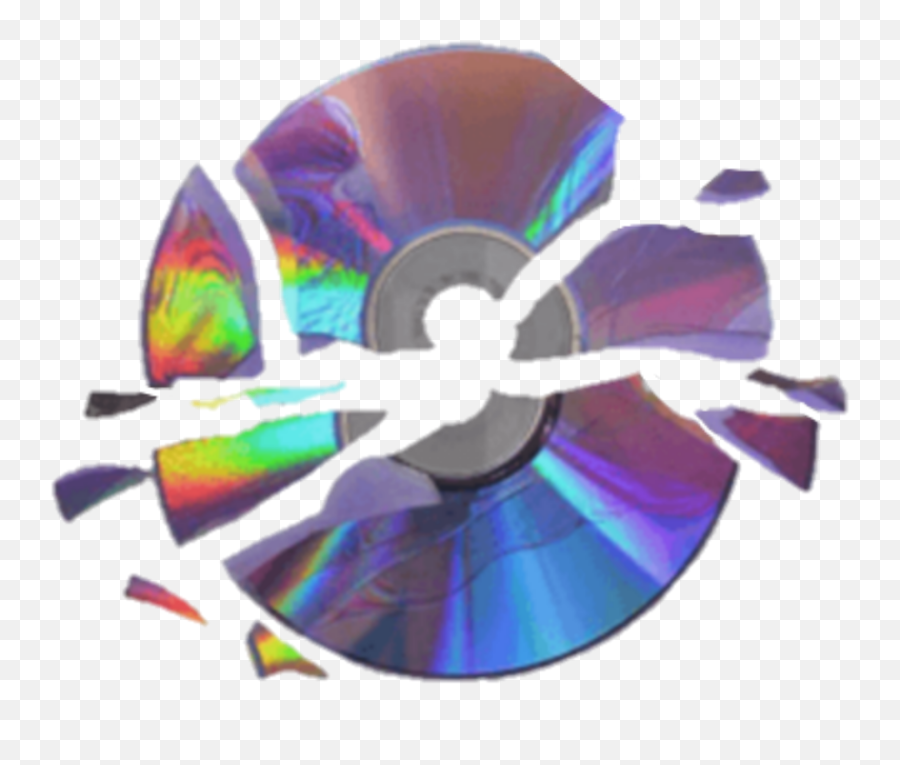 Asthetic Cd Dvd Dvds Rainbow Broken - Broken Cd Emoji,Dvd Emoji