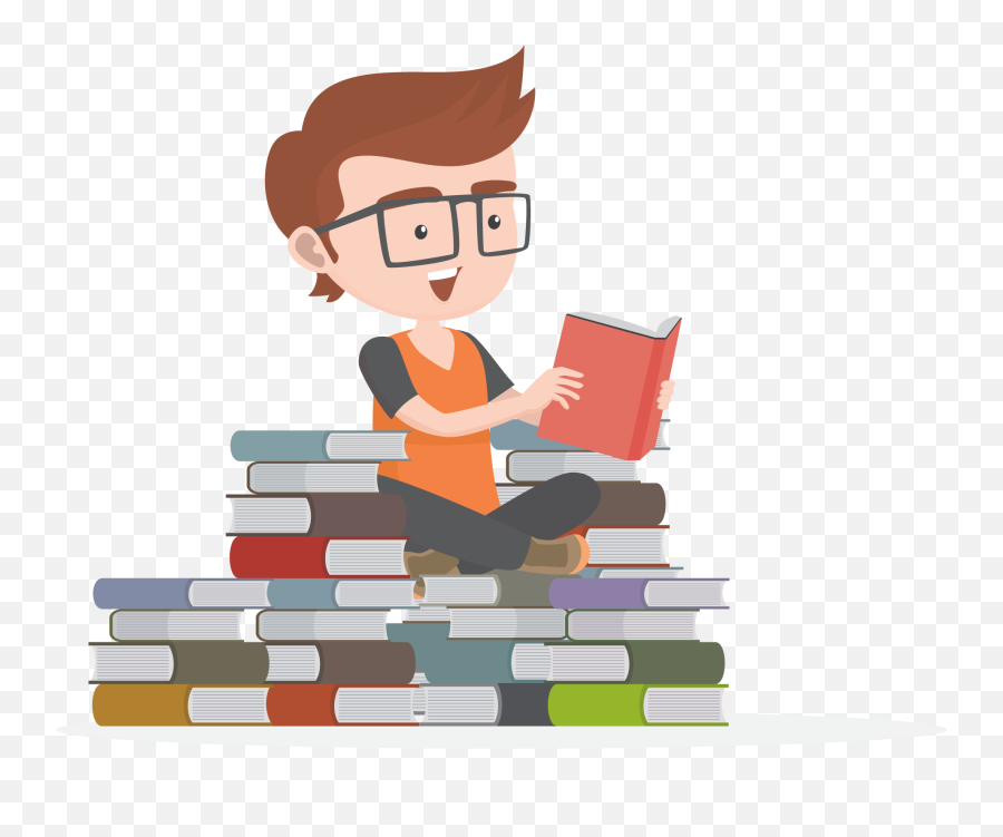 Transparent Boy Reading Book Clipart - Teacher Status In English Emoji,Boy And Book Emoji