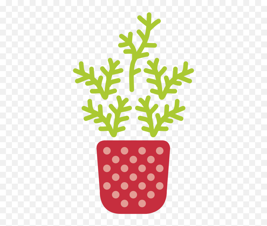 Flower Herb In Pot Free Svg File - Clipart Plants Transparent Background Emoji,Herb Emoji