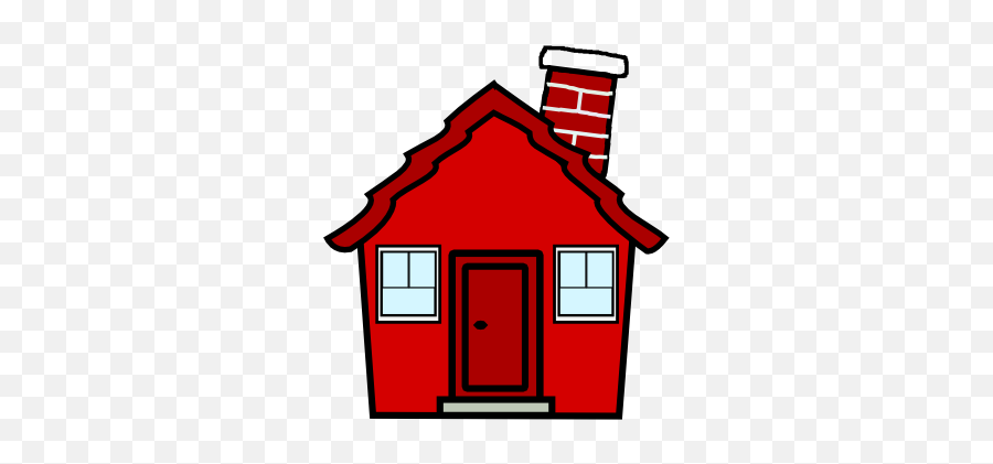 Clip Art House Clipartcow - Clipartix Little Red House Clipart Emoji,House Emoji Png