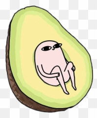Cute clipart avocado Transparent FREE for - Aesthetic Avocado Png Emoji