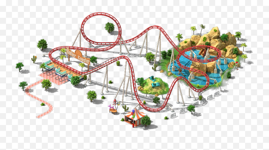 Fair Clipart Fun Roller Coaster Fair Fun Roller Coaster - Amusement Park Roller Coaster Png Emoji,Roller Coaster Emoji