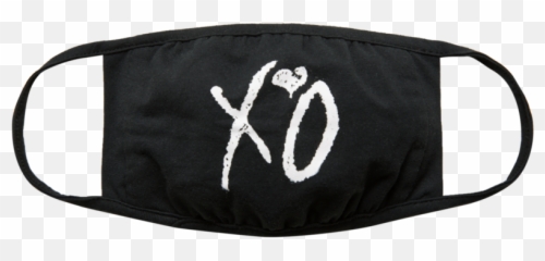 Off White Firetape Mask Clipart - Ariana Grande Teardrop Mask Emoji,Xo Emoji