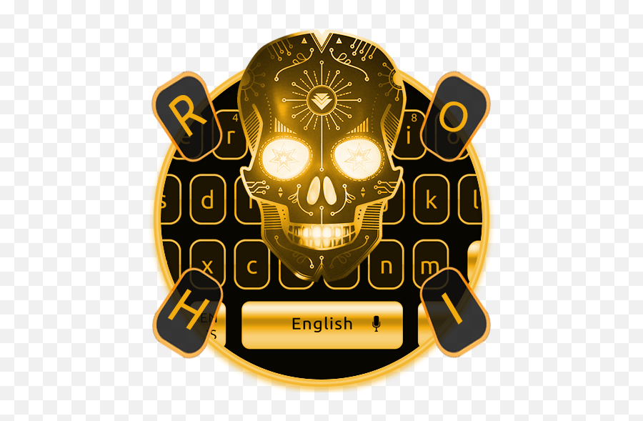 Golden Horror Death Skull - Hardwell Emoji,Death Emojis