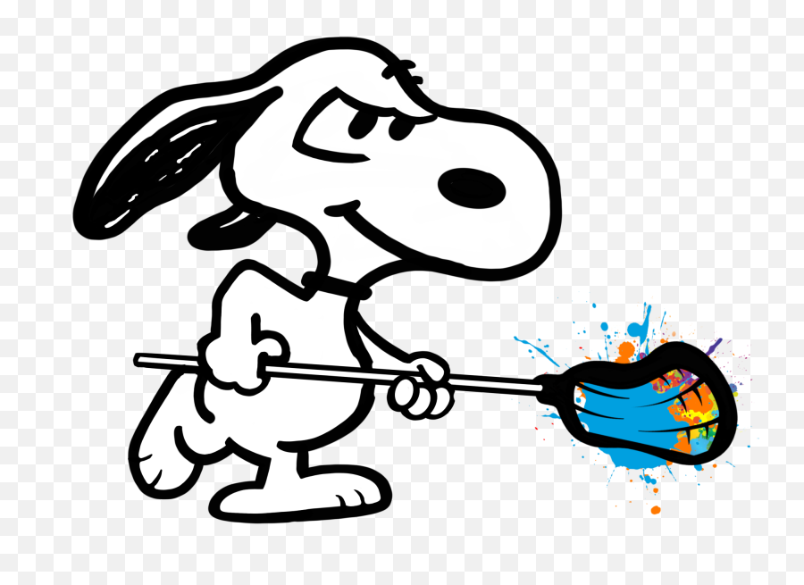 Snoopy Lacrosse Lax Splash Paint - Snoopy Lacrosse Emoji,Lax Emoji