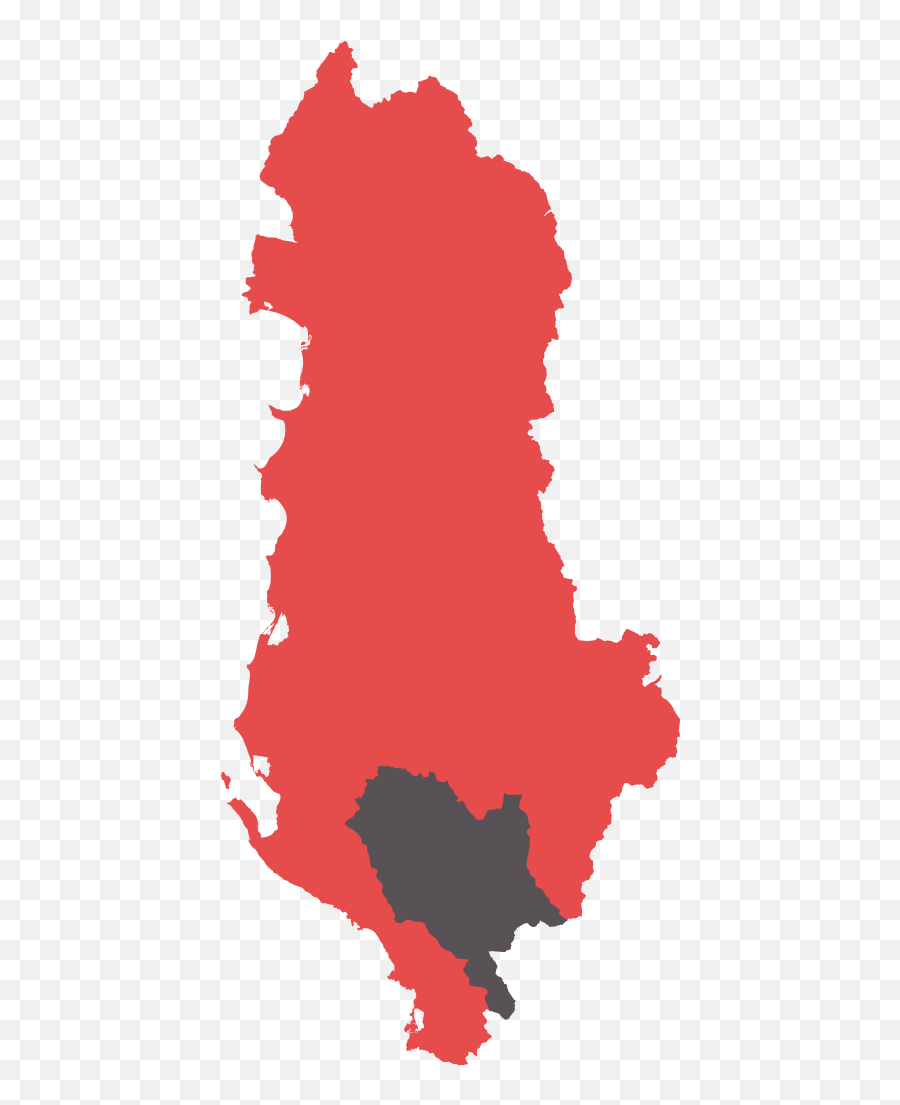 Qarku I Gjirokastrës Në Hartën E - Albania Flag Map Emoji,Vi Flag Emoji