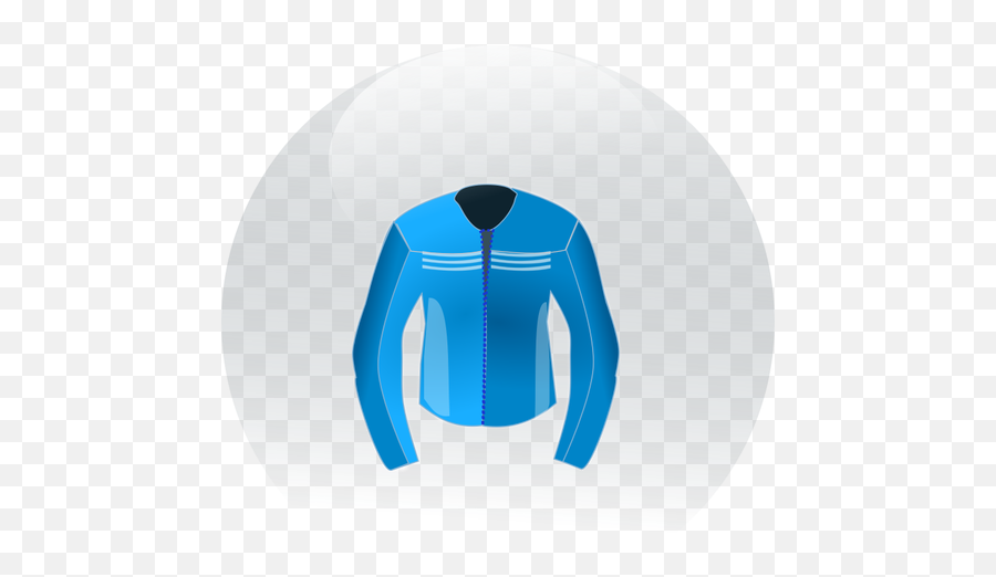 Blue Racing Leather Jacket Vector Clip - Jacket Emoji,Leather Jacket Emoji