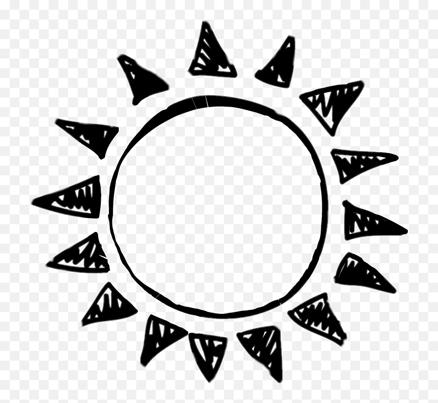 Sun Tumblr Sunemoji Emoji Draw Tumblrdraw Sundraw Black - Sun Tumblr Draw,Draw Emoji