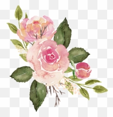 Avatan Plus - Pink Flower Watercolor Png Emoji,Flower Emoji Tumblr
