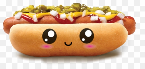 Hot Dog Sticker Challenge - Transparent Background Emoji
