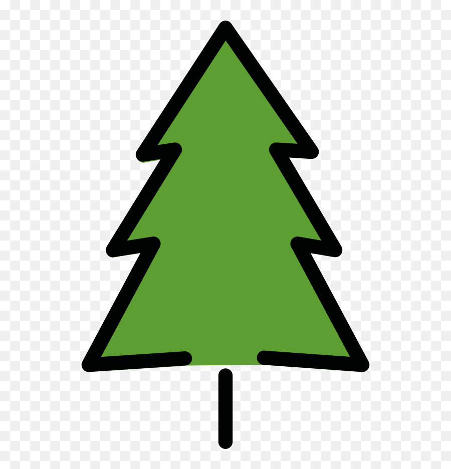 Openmoji - Christmas Tree Colored Outline Emoji,Emoji Christmas