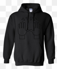 Emoji - Gildan 18500 Black Hoodie,Preach Emoji