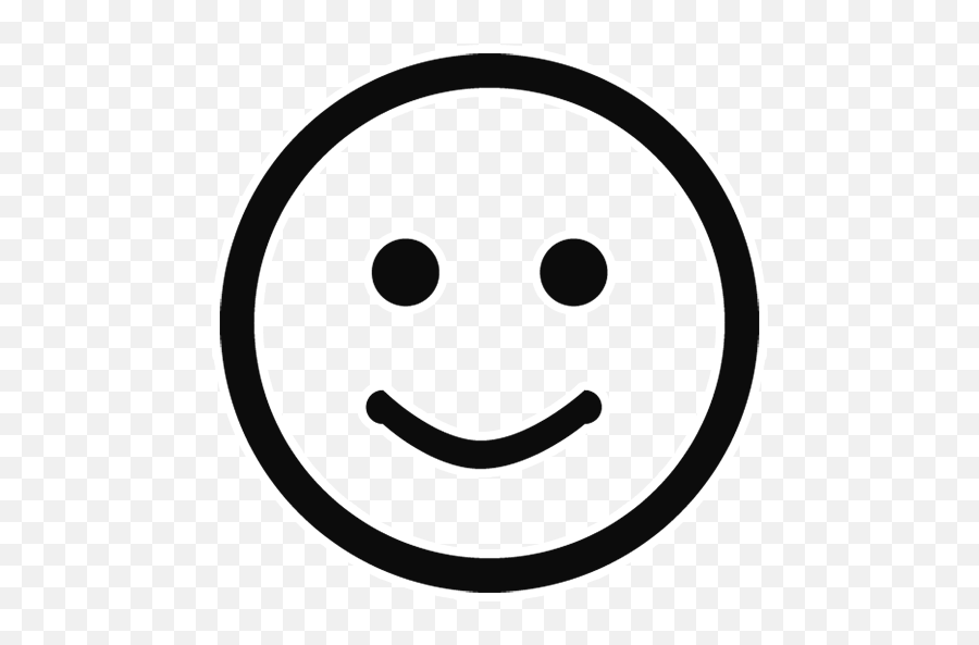 Black Outline Emoji Png Photos - Smiley,White Circle Emoji