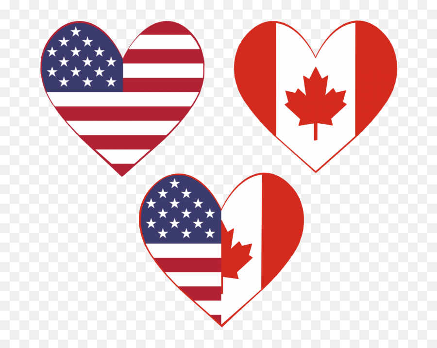 Kids 4th Of July Svg - Canada And Us Heart Emoji,Fourth Of July Emoji
