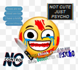 The Newest psycho Stickers on PicsArt - Smiley Emoji