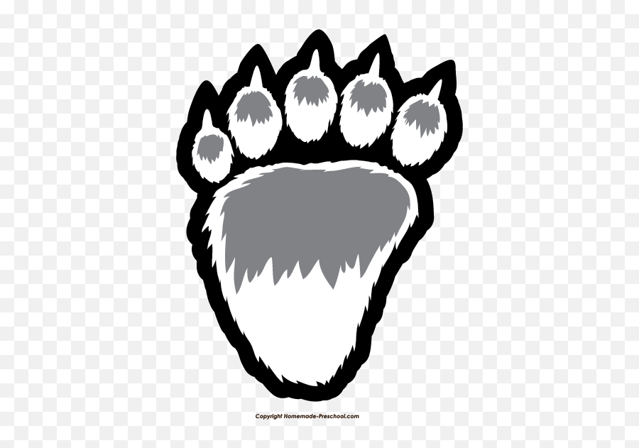 Free Paw Prints Clipart 6 - Polar Bear Claws Clipart Emoji,Paws Emoji