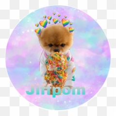 Jiffpom Dog Coute Tumblr - Jiffpom With Ice Cream Emoji,Jiffpom Emoji