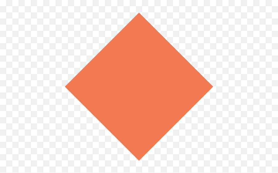 Large Orange Diamond Emoji For Facebook Email Sms - Illustration,Orange Heart Emoji