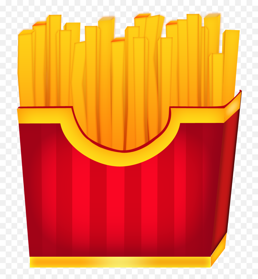 Cornet De Frites - Fast Food Emoji,French Fry Emoji