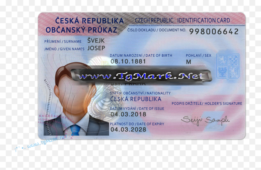 Czech Republic Id Card Psd Mamanu Photoshop - Czech Id Card Template Emoji,Oklahoma Flag Emoji