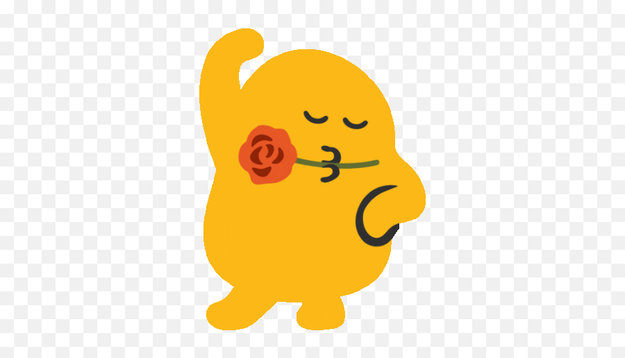 Rose Gif - Animated Emoji Blob Gif,Dancing Emoji Gif